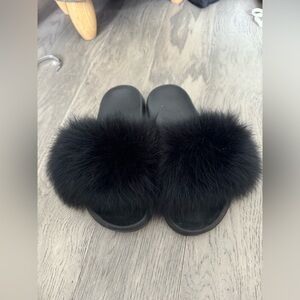 fox fur slippers 255-260cm